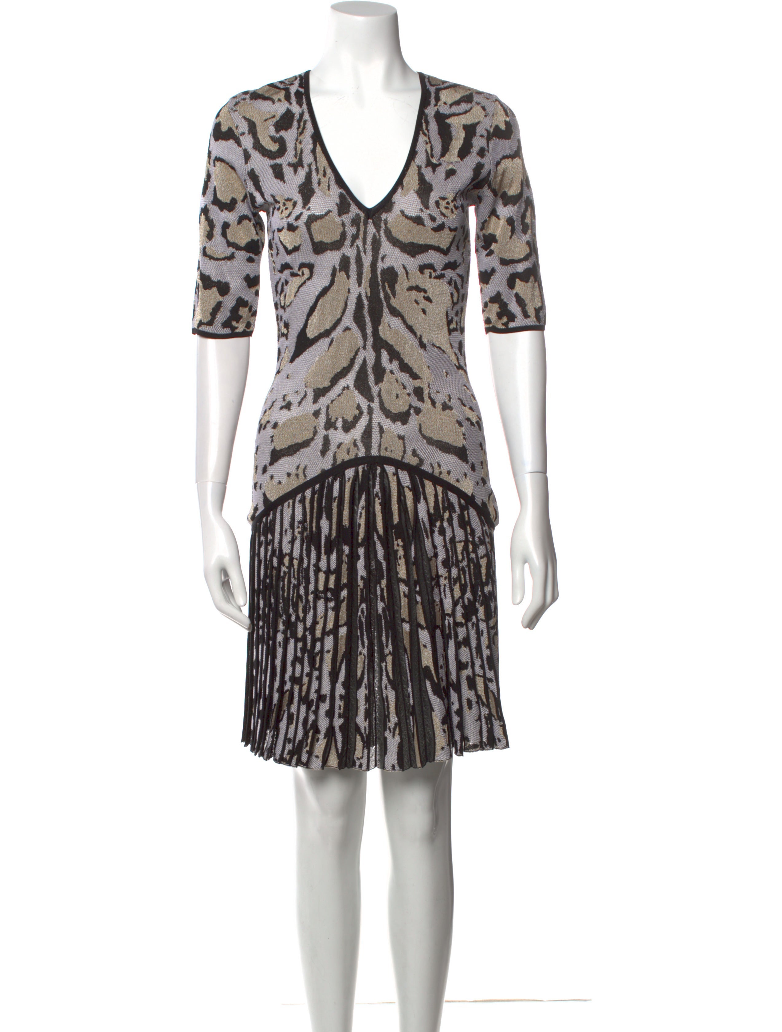 Roberto Cavalli Printed Knee-Length Dress
