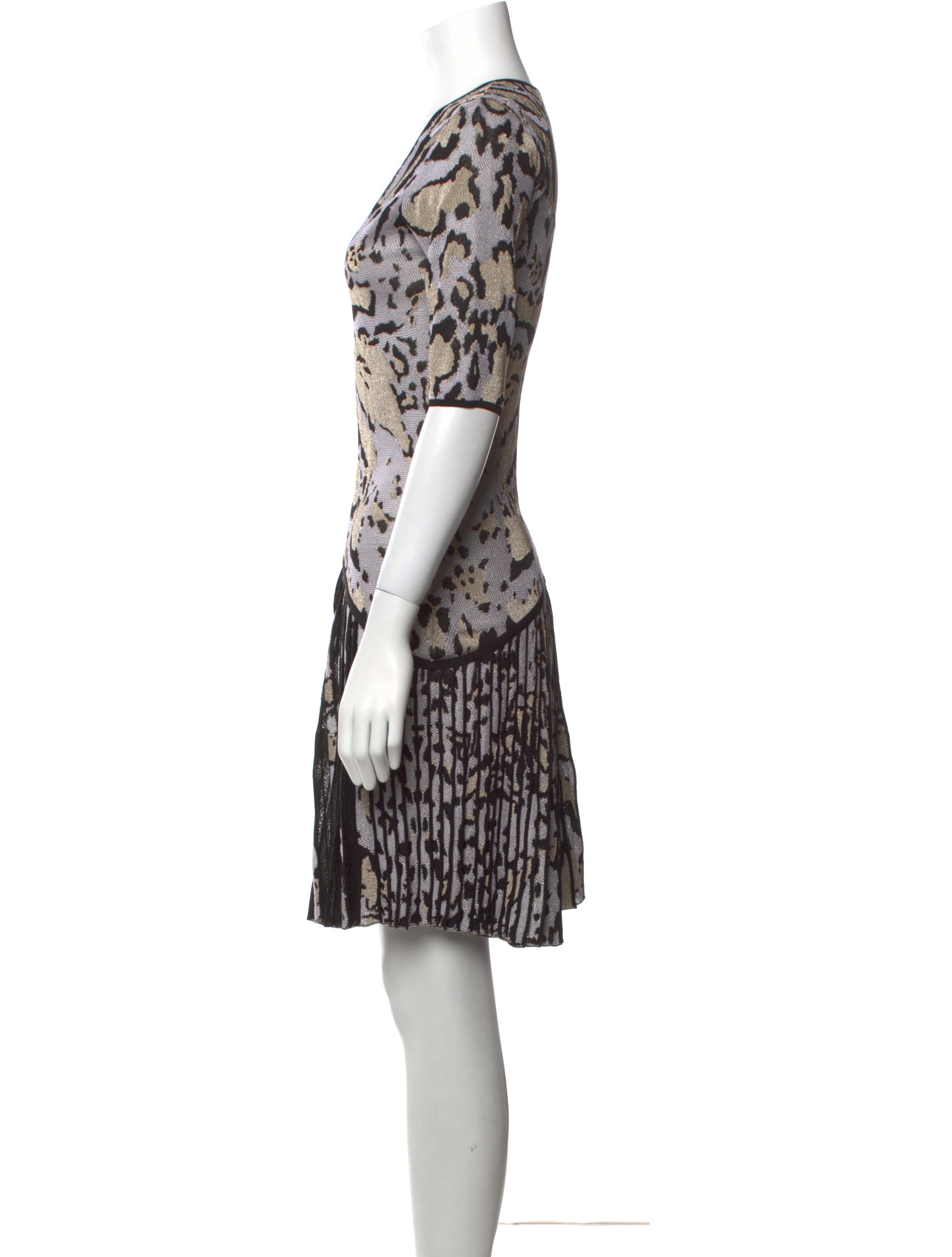 Roberto Cavalli Printed Knee-Length Dress