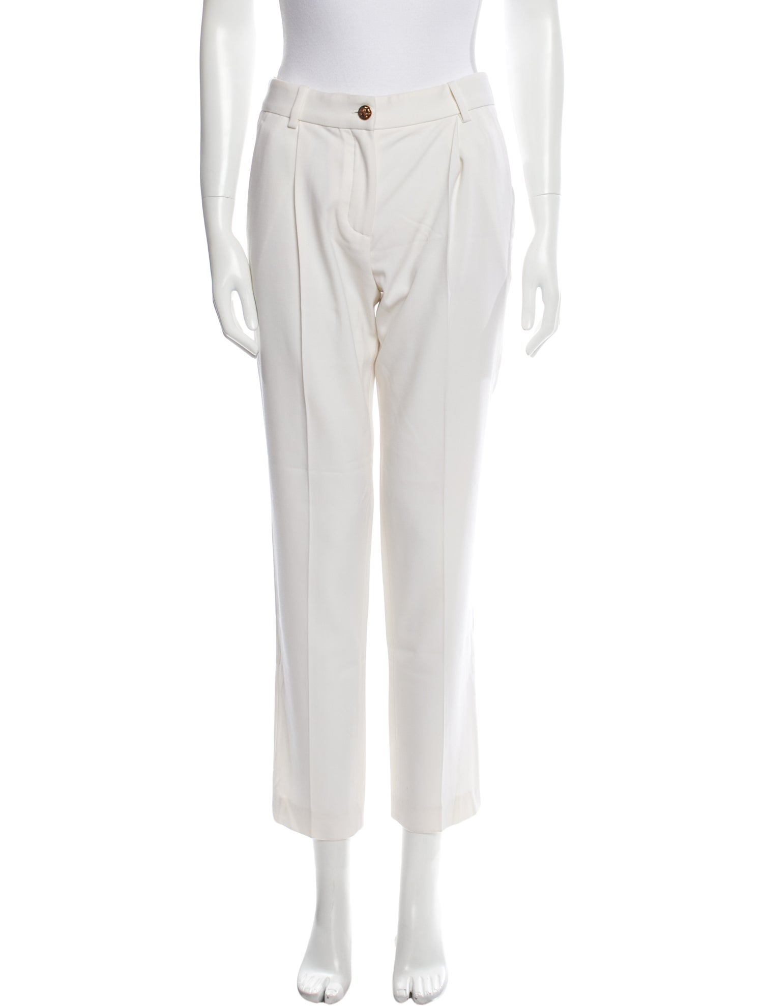 Roberto Cavalli Virgin Wool Straight Leg Pants