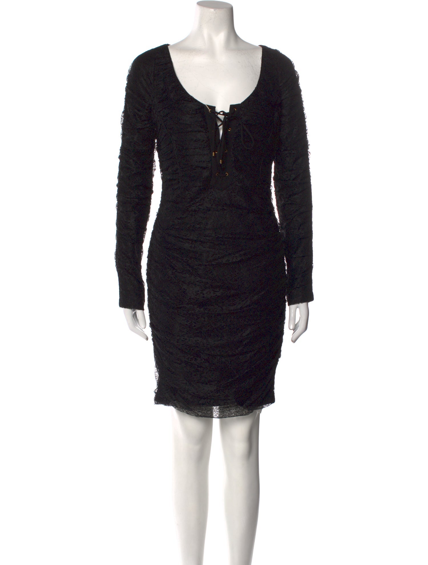 Roberto Cavalli Scoop Neck Knee-Length Dress