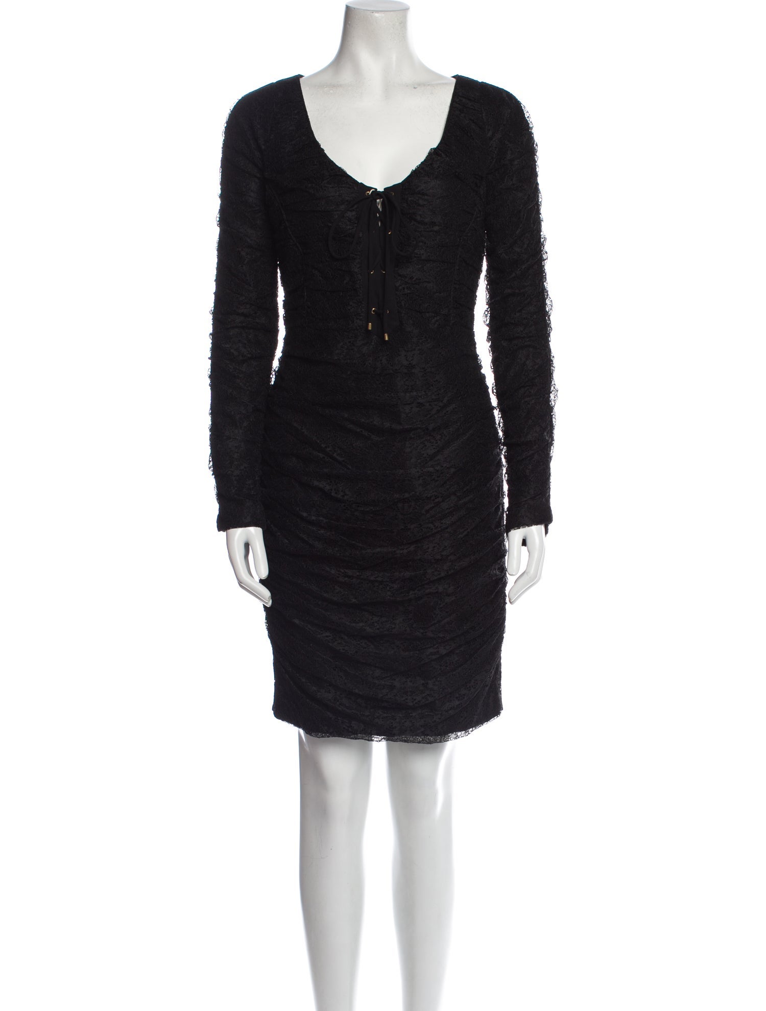 Roberto Cavalli V-Neck Mini Dress