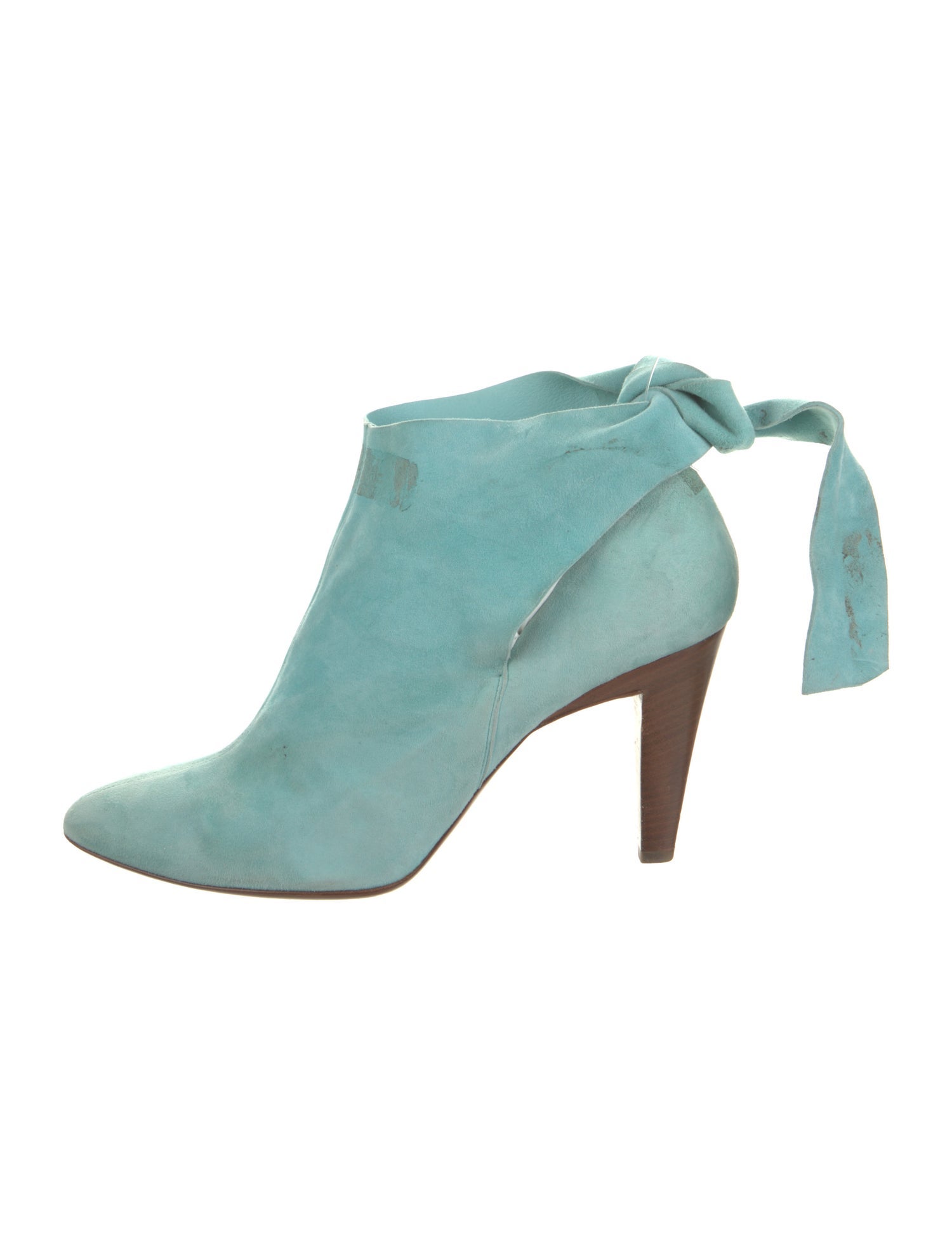 Roberto Cavalli Suede Floral Print Mules