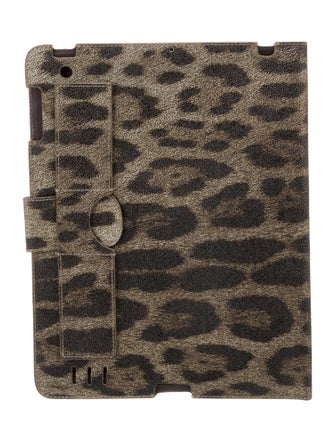 Roberto Cavalli Leather Tablet Case