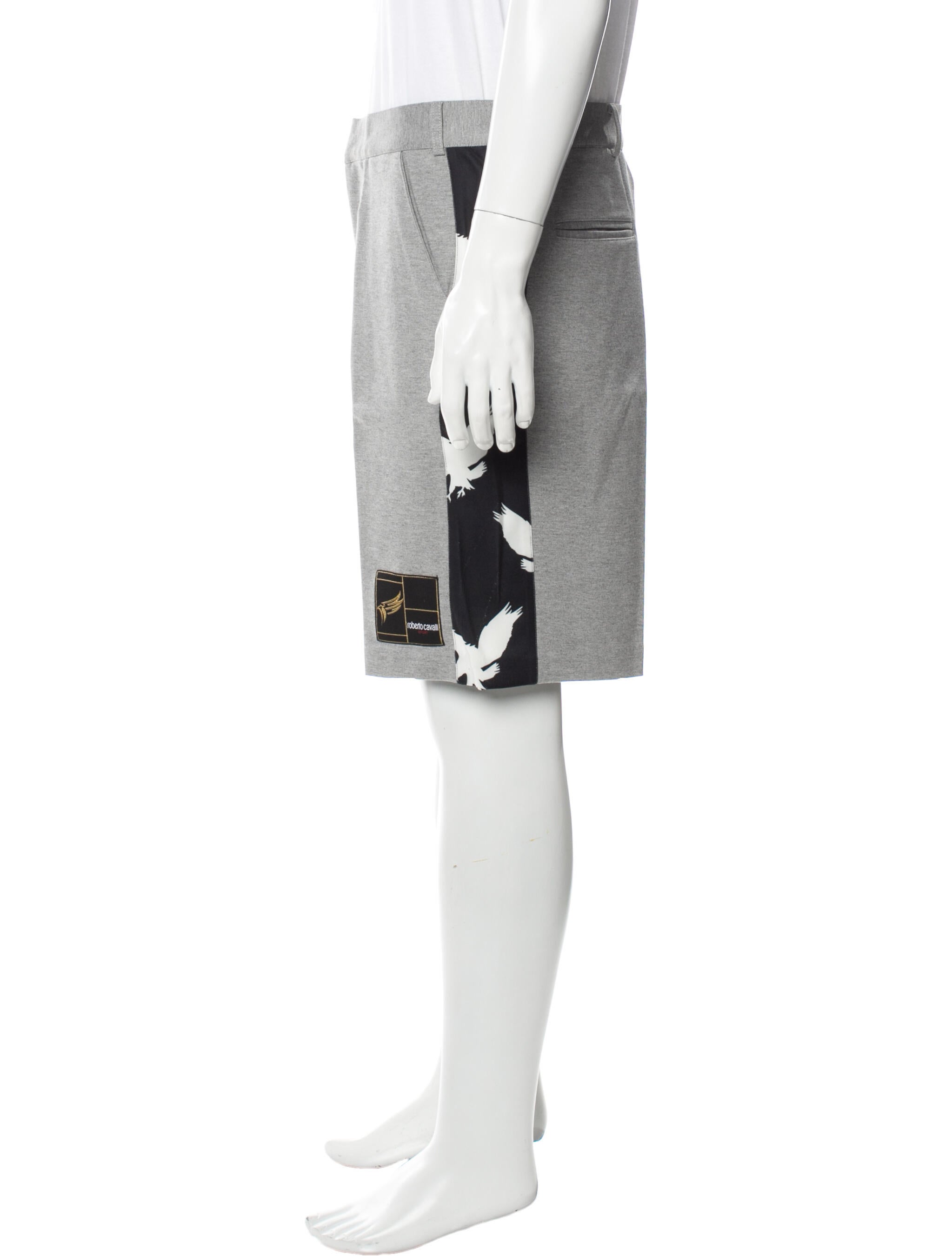 Roberto Cavalli Graphic Print Athletic Shorts