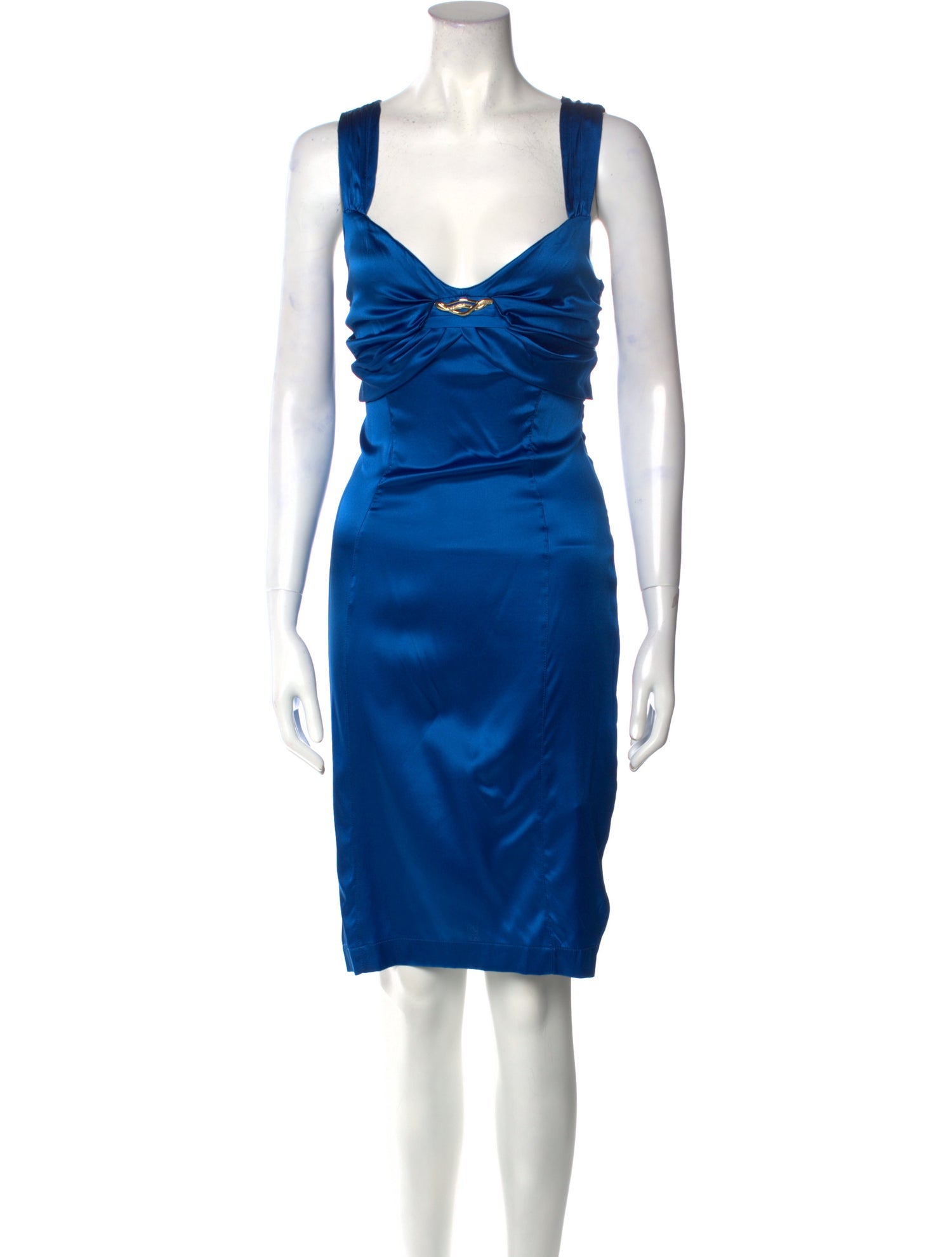 Roberto Cavalli Silk Knee-Length Dress w/ Tags