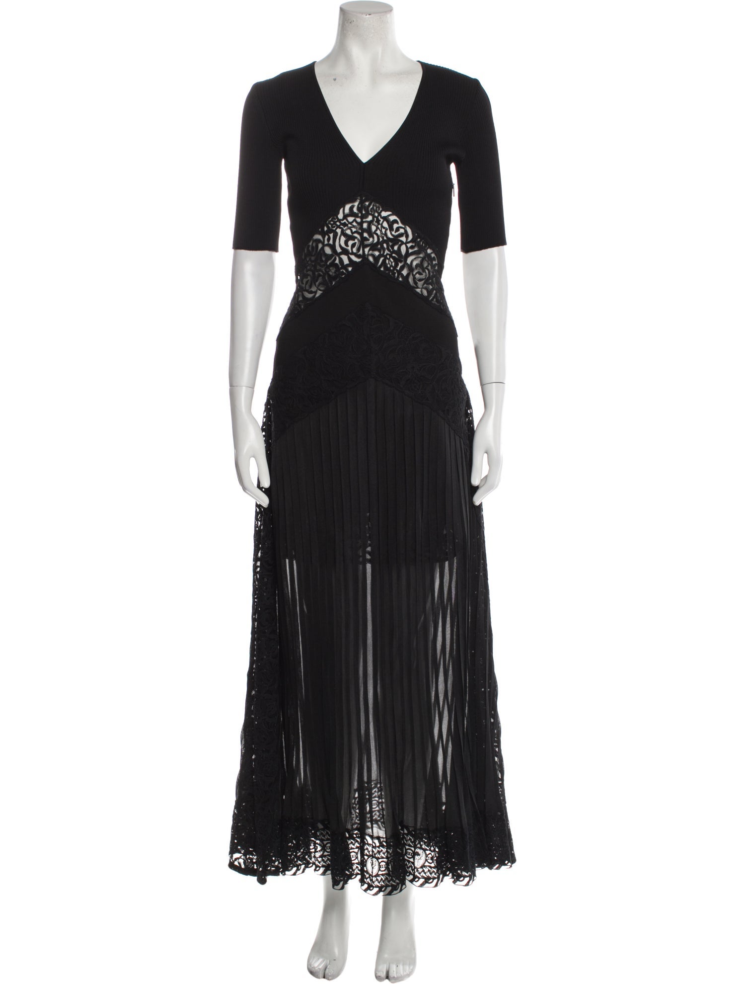 Roberto Cavalli V-Neck Long Dress