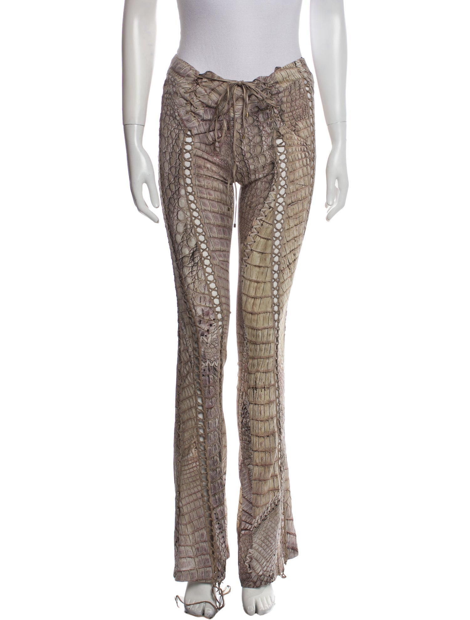 パンツ ROBERTO CAVALLI Women Straight Pants UWT201 OQN97 09231 Oran Rose-Print Pants in Red for Women | Roberto Cavalli®