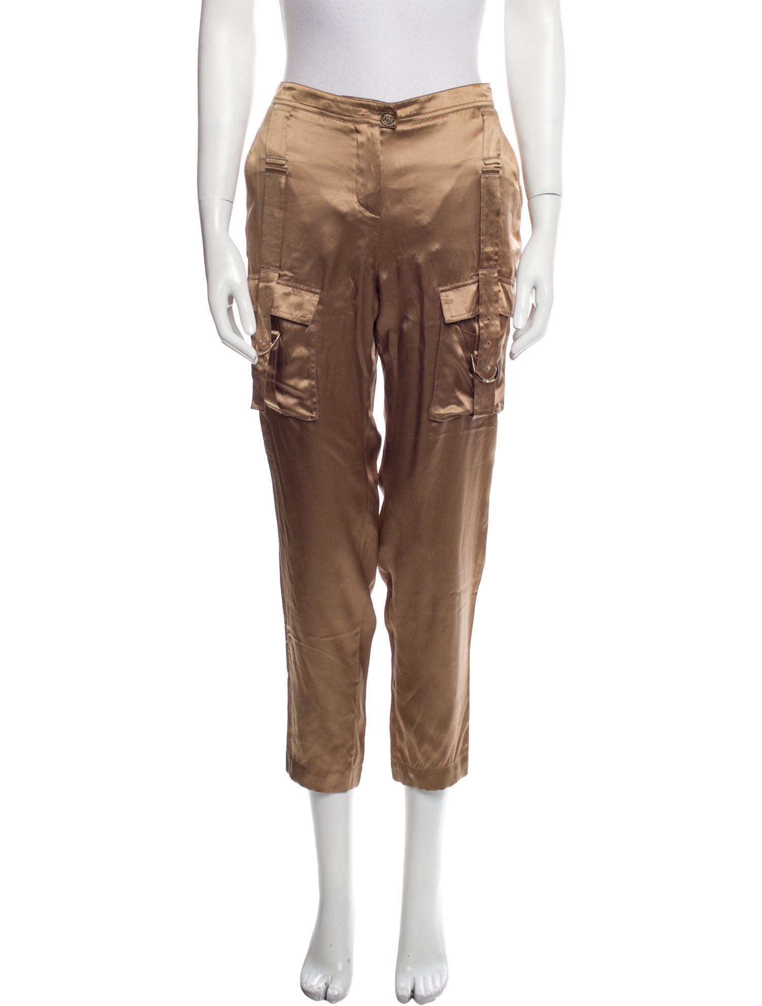 Roberto Cavalli Silk Skinny Leg Pants w/ Tags