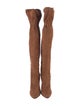 Roberto Cavalli Suede Fringe Trim Accent Boots
