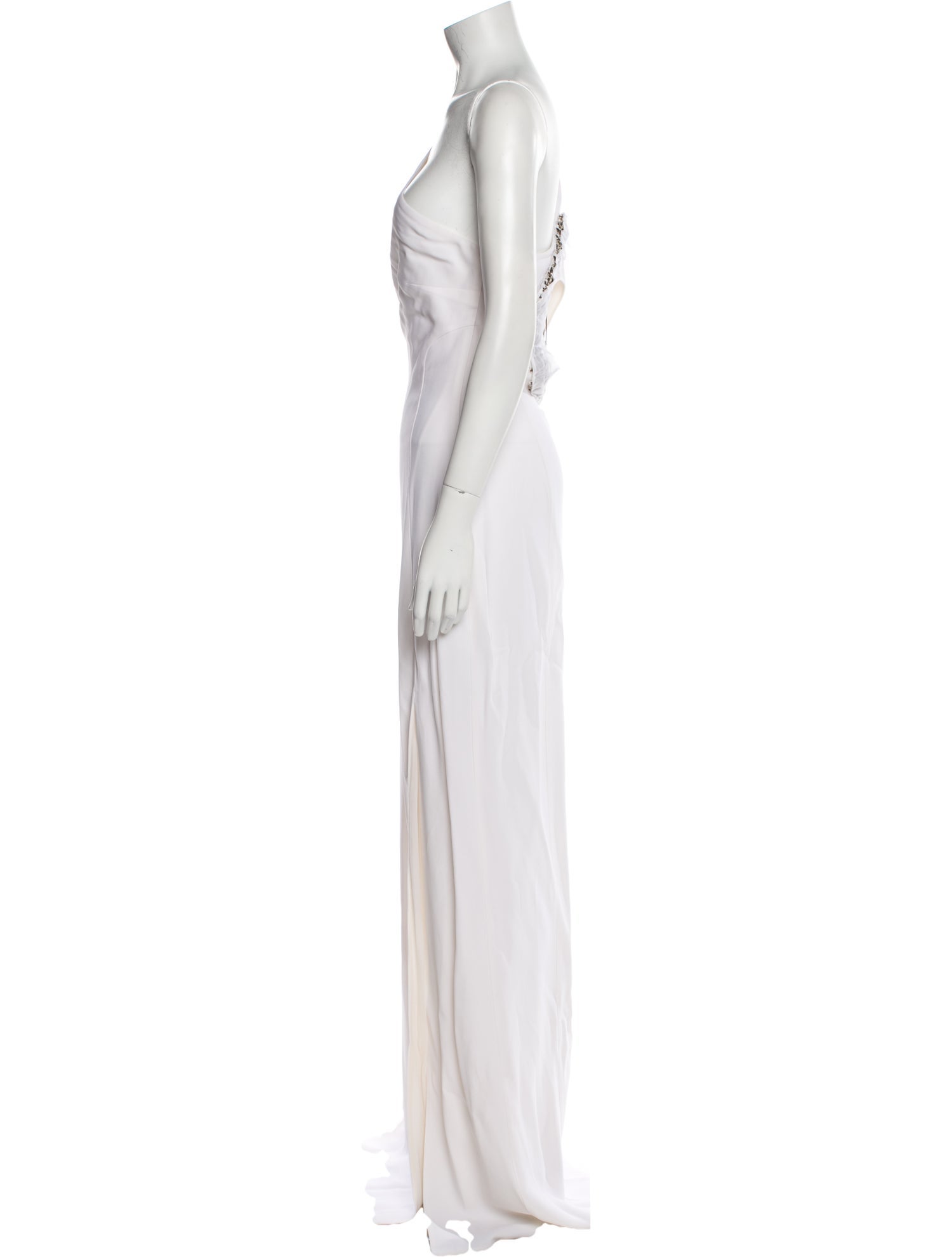 Roberto Cavalli One-Shoulder Long Dress