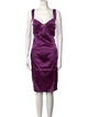 Roberto Cavalli V-Neck Knee-Length Dress