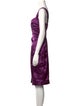 Roberto Cavalli V-Neck Knee-Length Dress