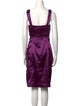 Roberto Cavalli V-Neck Knee-Length Dress