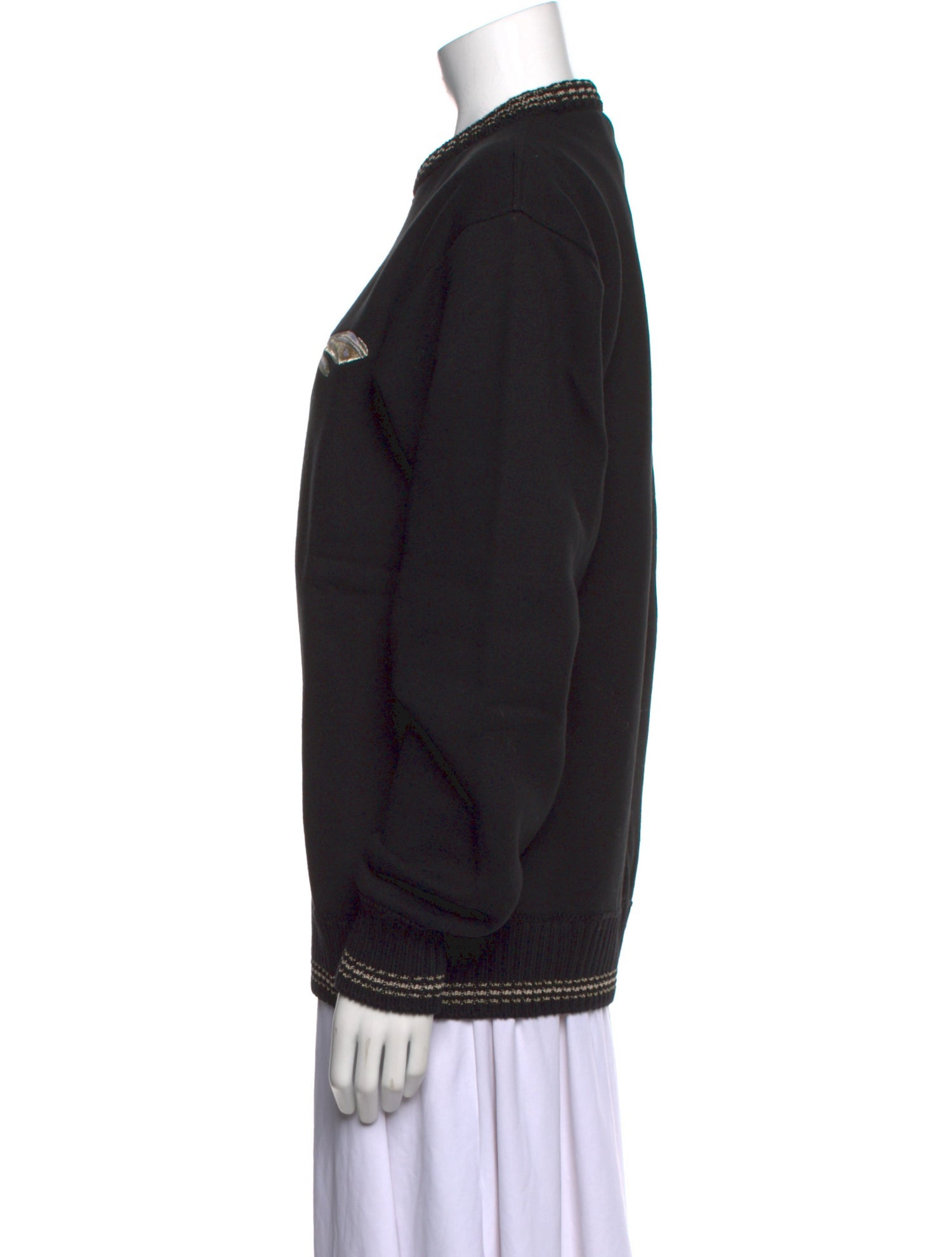 Roberto Cavalli Graphic Print Mock Neck Sweatshirt w/ Tags