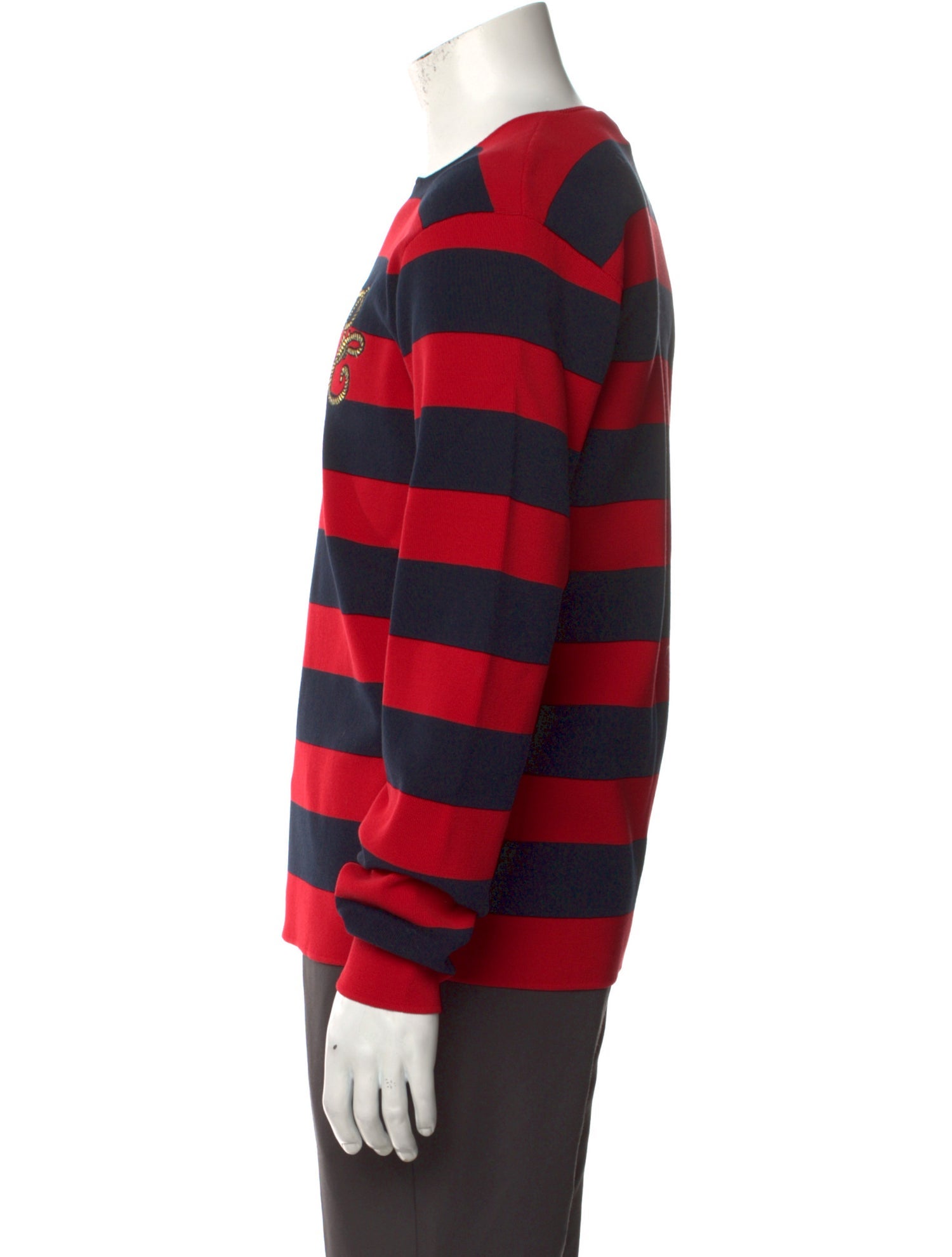 Roberto Cavalli Striped Crew Neck Pullover w/ Tags