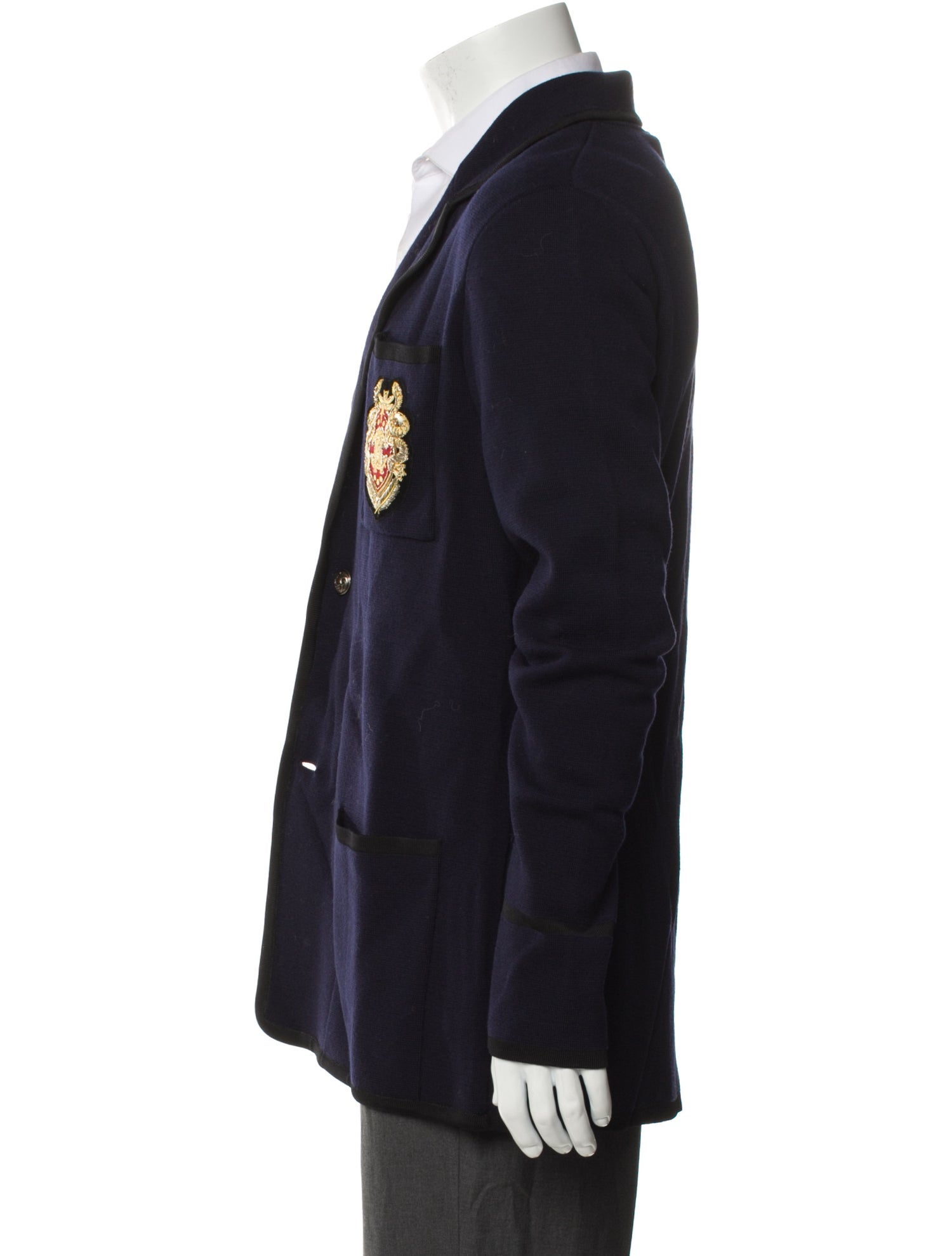 Roberto Cavalli Wool Graphic Print Blazer