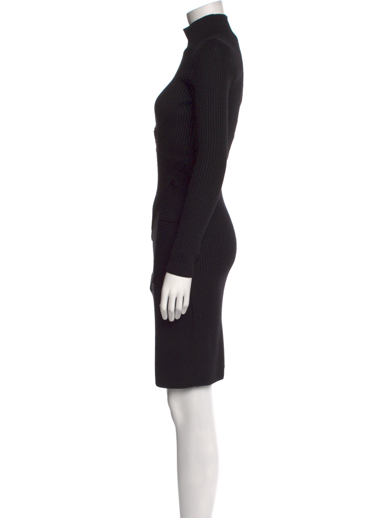 Roberto Cavalli Turtleneck Knee-Length Dress