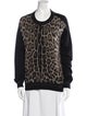 Roberto Cavalli Virgin Wool Animal Print Sweatshirt