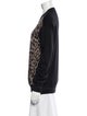 Roberto Cavalli Virgin Wool Animal Print Sweatshirt