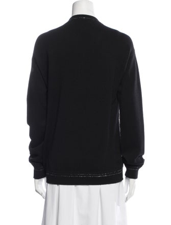 Roberto Cavalli Virgin Wool Animal Print Sweatshirt