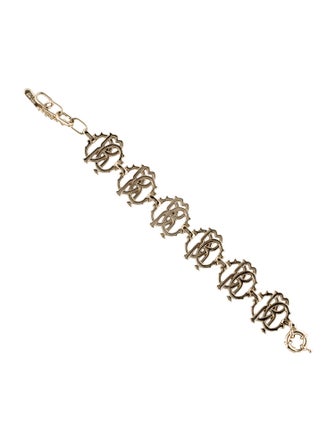 Roberto Cavalli Logo Link Bracelet