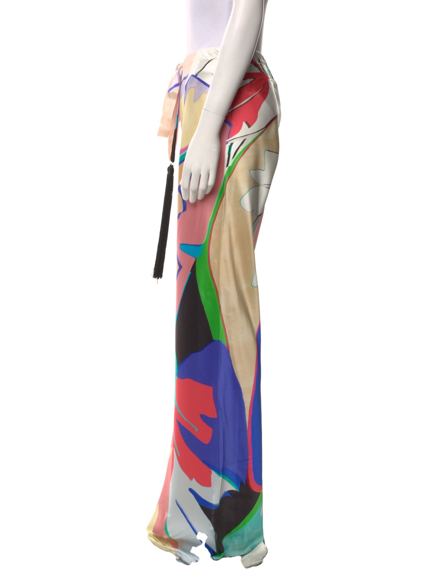 Roberto Cavalli Silk Wide Leg Pants w/ Tags