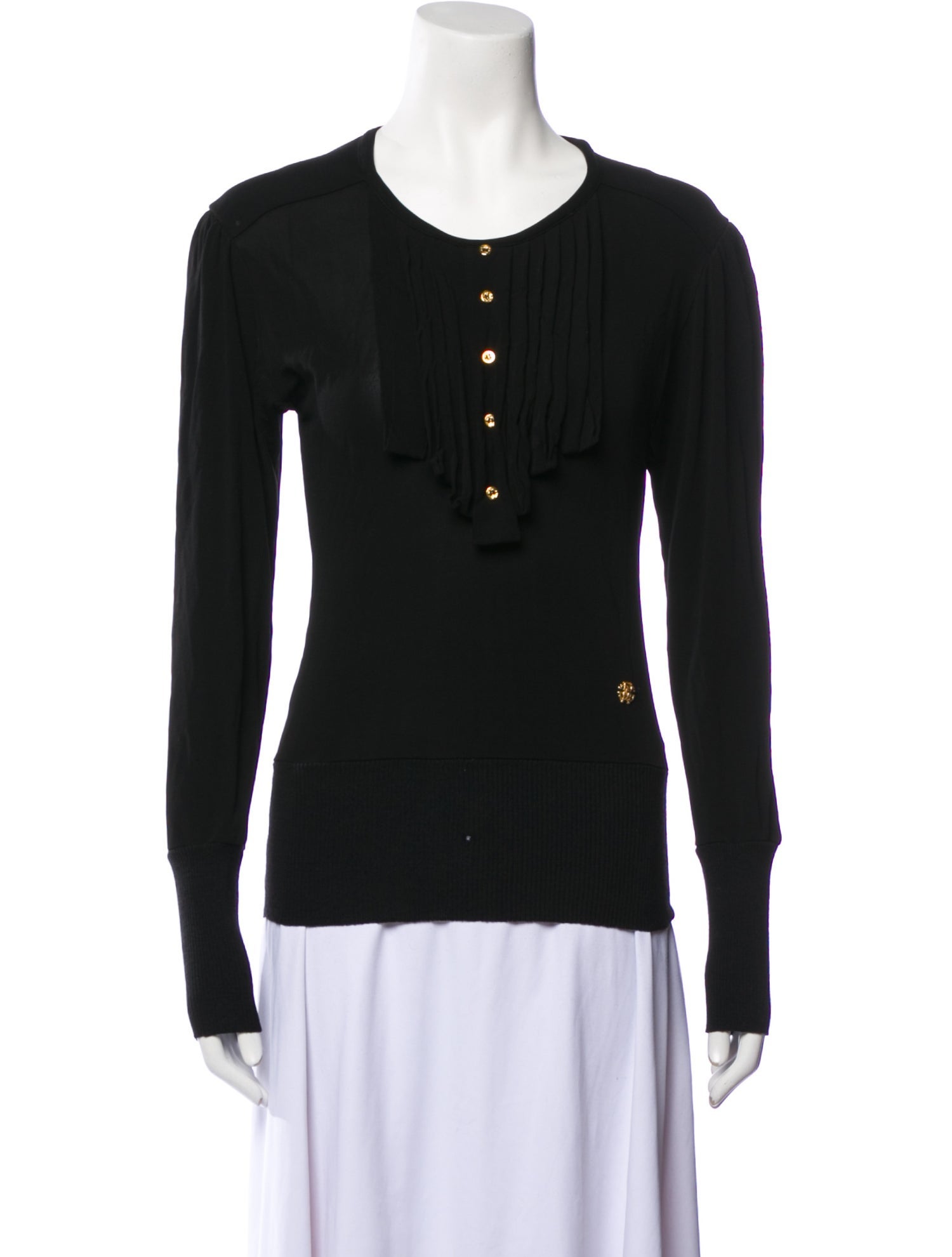 Roberto Cavalli Crew Neck Long Sleeve Top