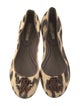 Roberto Cavalli Tweed Animal Print Ballet Flats