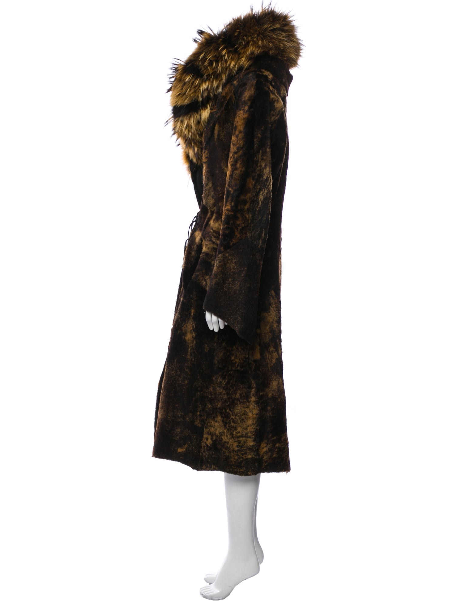 Roberto Cavalli Vintage 1998 Faux Fur Coat