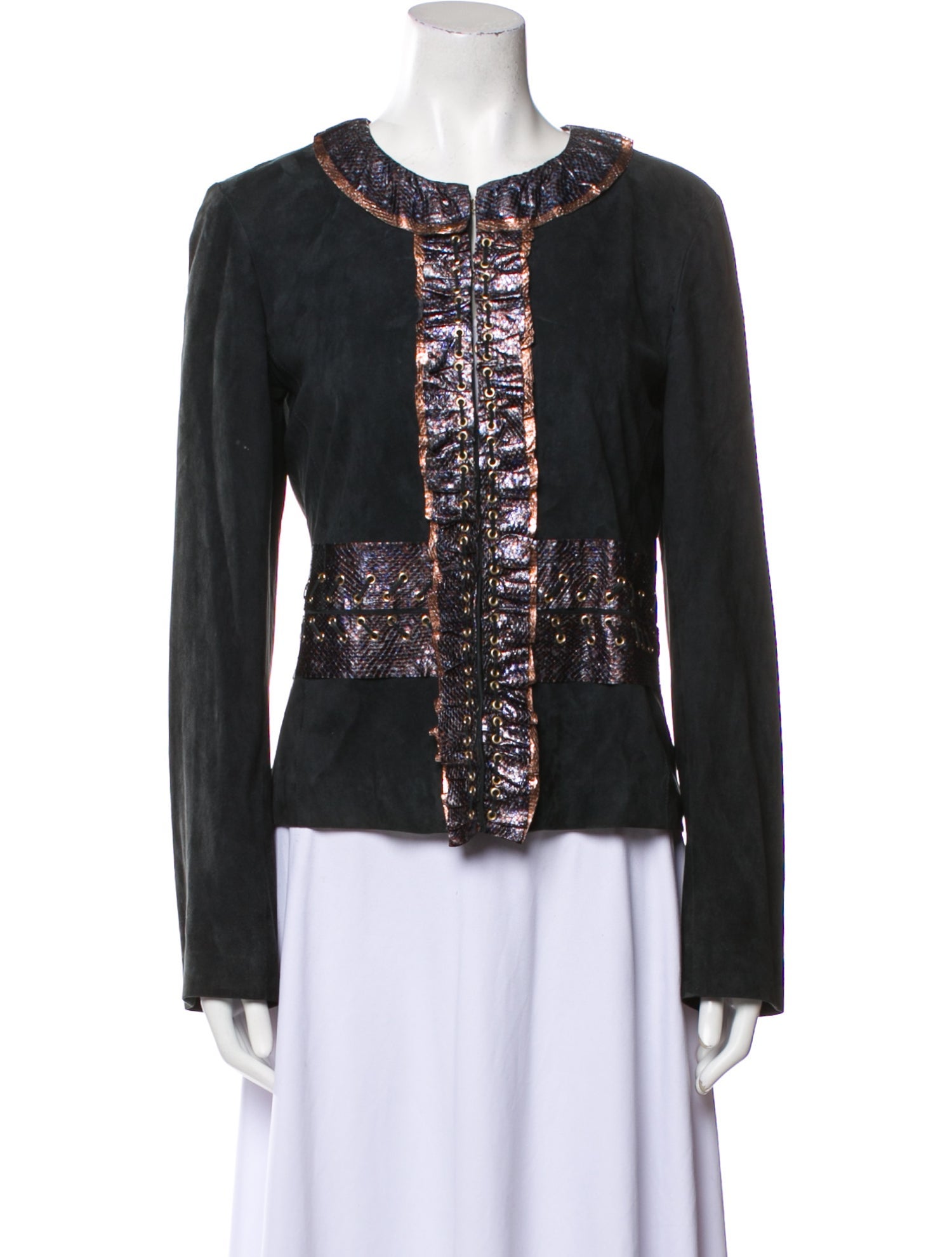 Roberto Cavalli 2010's Leather Evening Jacket