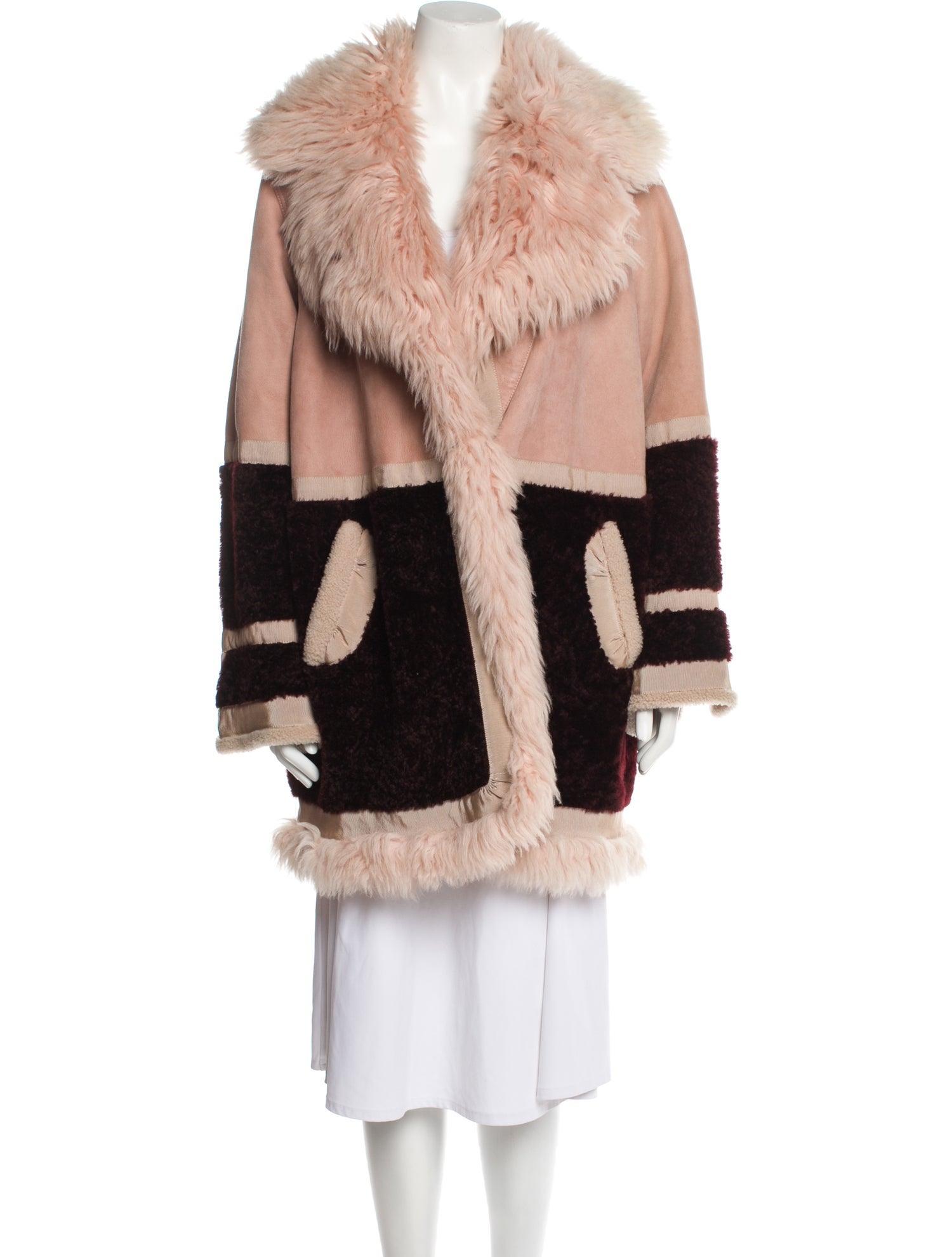 Roberto Cavalli 2017 Leather Fur Coat