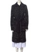 Roberto Cavalli Wool Printed Faux Fur Coat