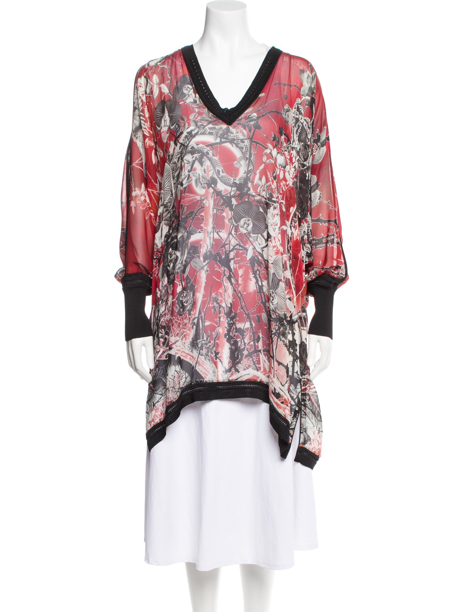 Roberto Cavalli Silk Printed Tunic