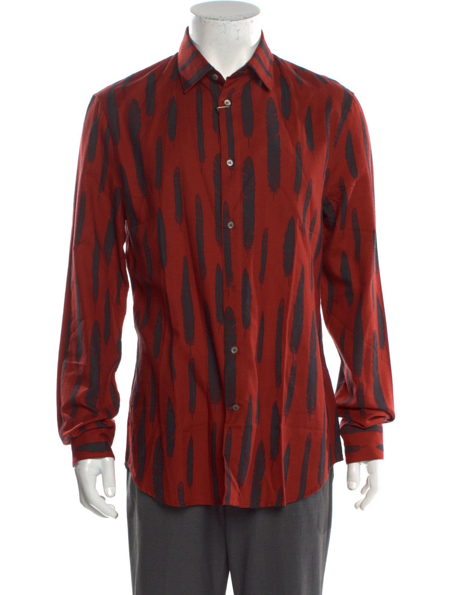 Roberto Cavalli Printed Long Sleeve Shirt