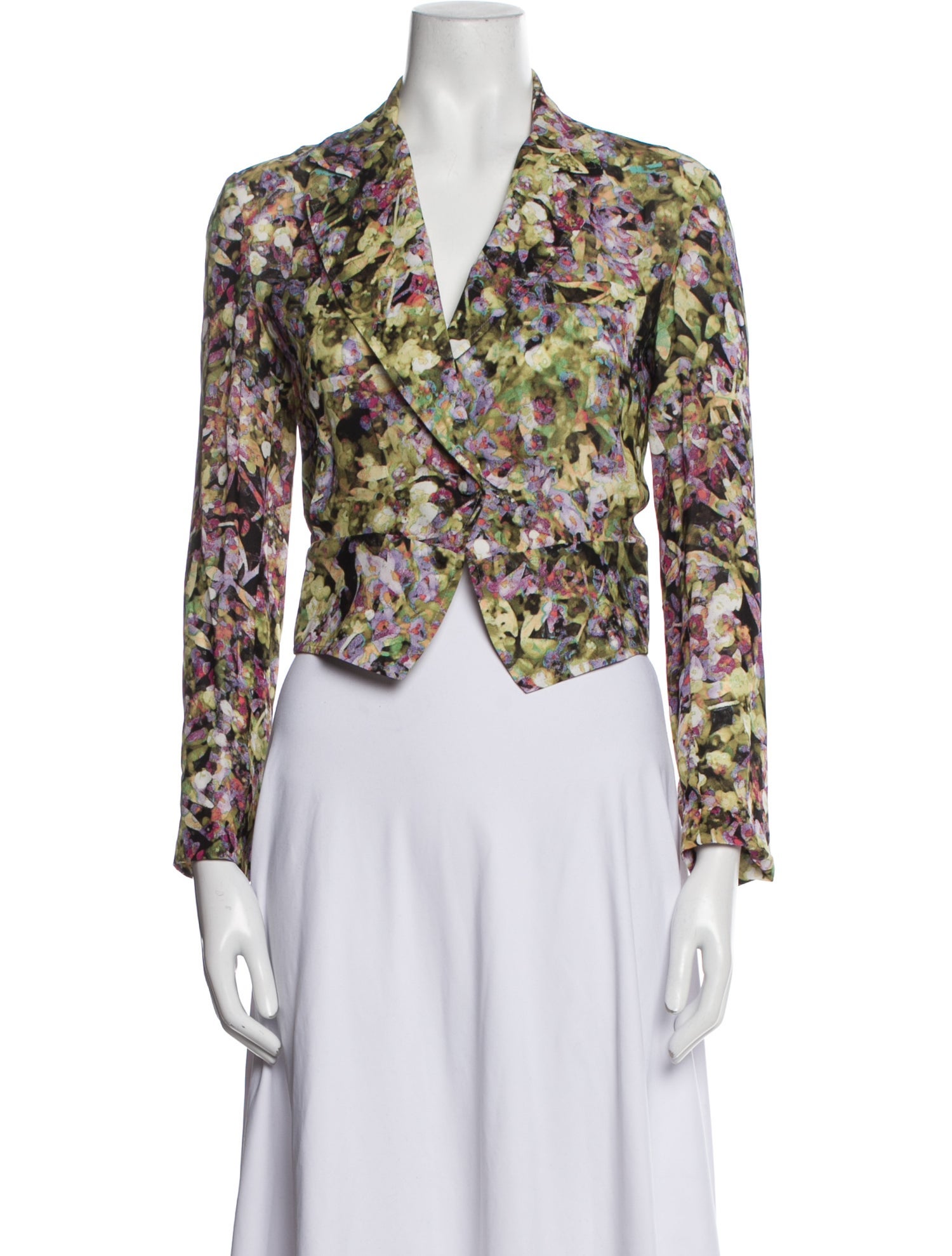 Roberto Cavalli Floral Print Blazer