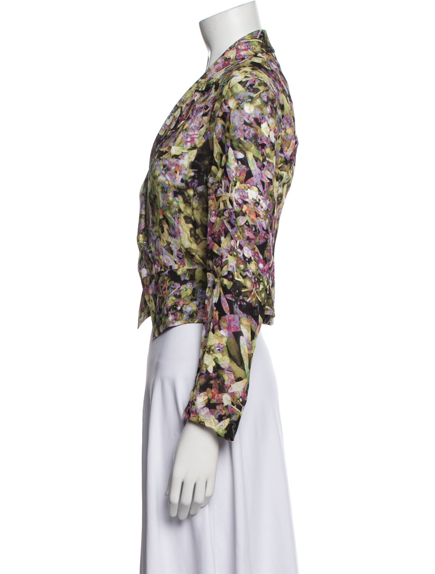 Roberto Cavalli Floral Print Blazer