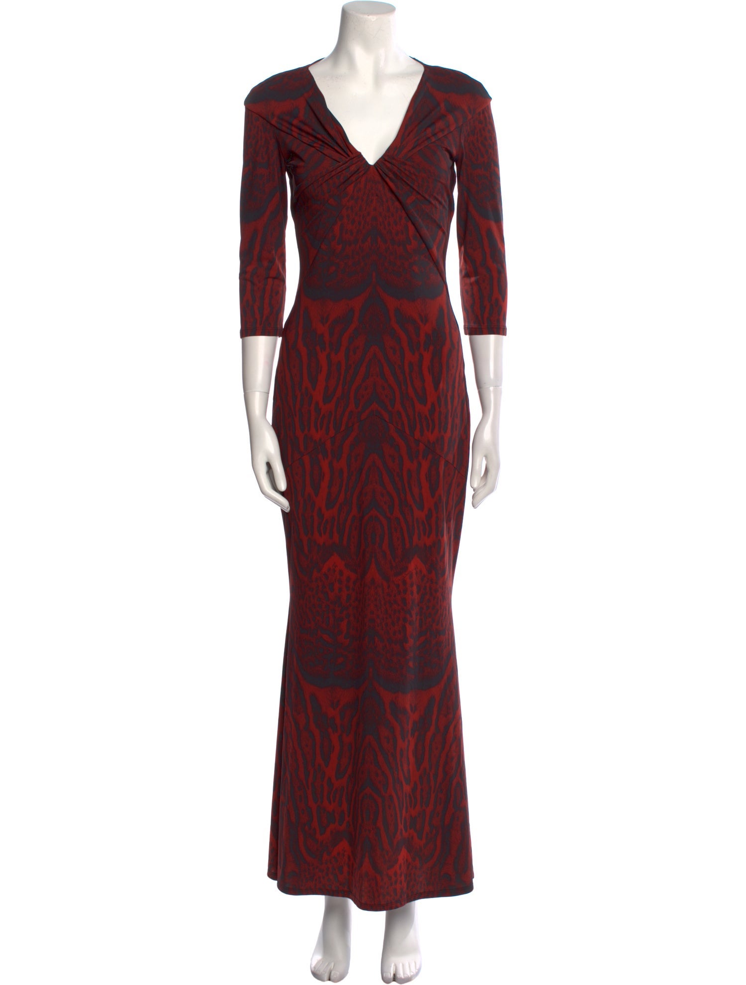 Roberto Cavalli Animal Print Long Dress