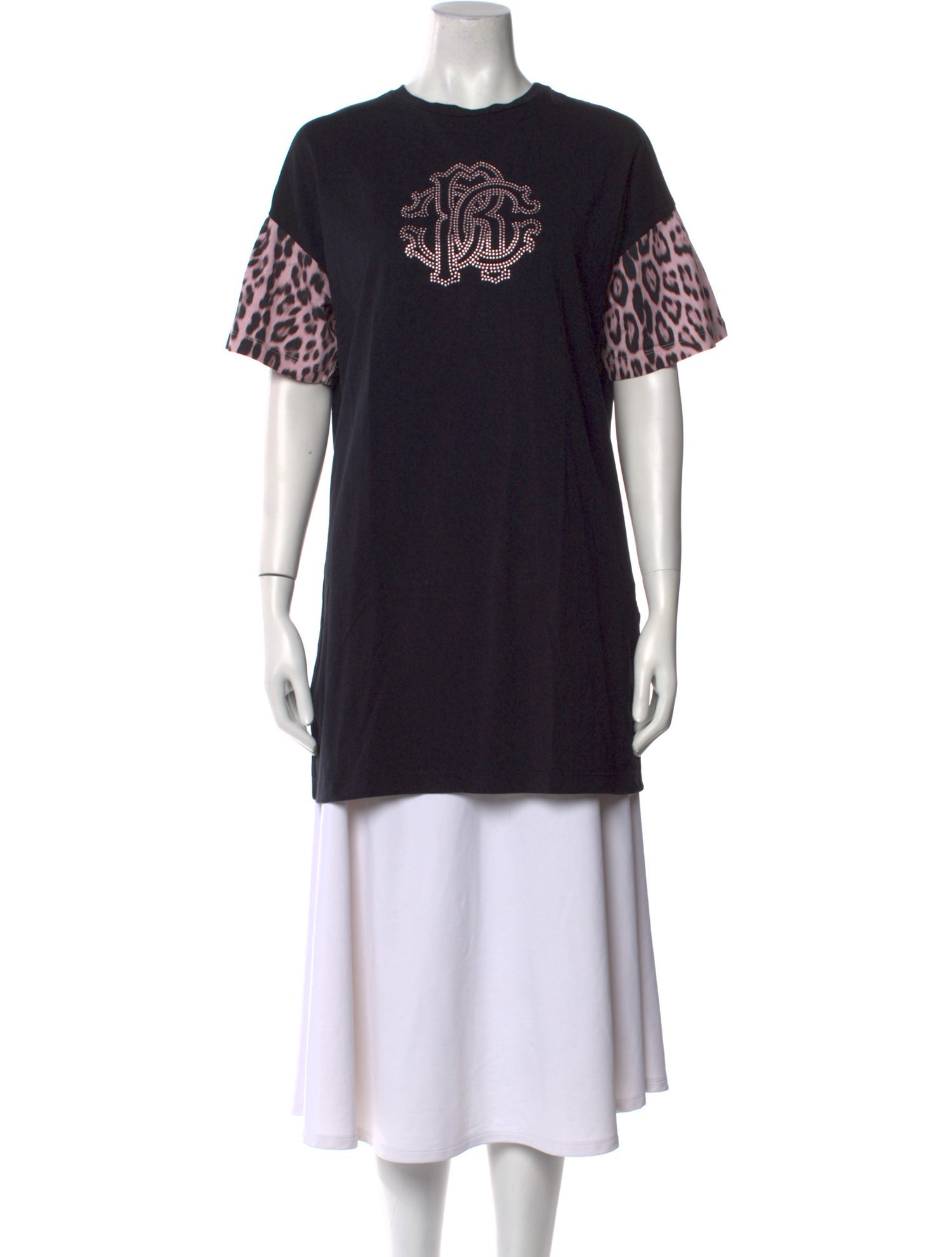 Roberto Cavalli Graphic Print Crew Neck T-Shirt