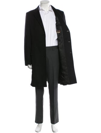 Roberto Cavalli Wool Overcoat