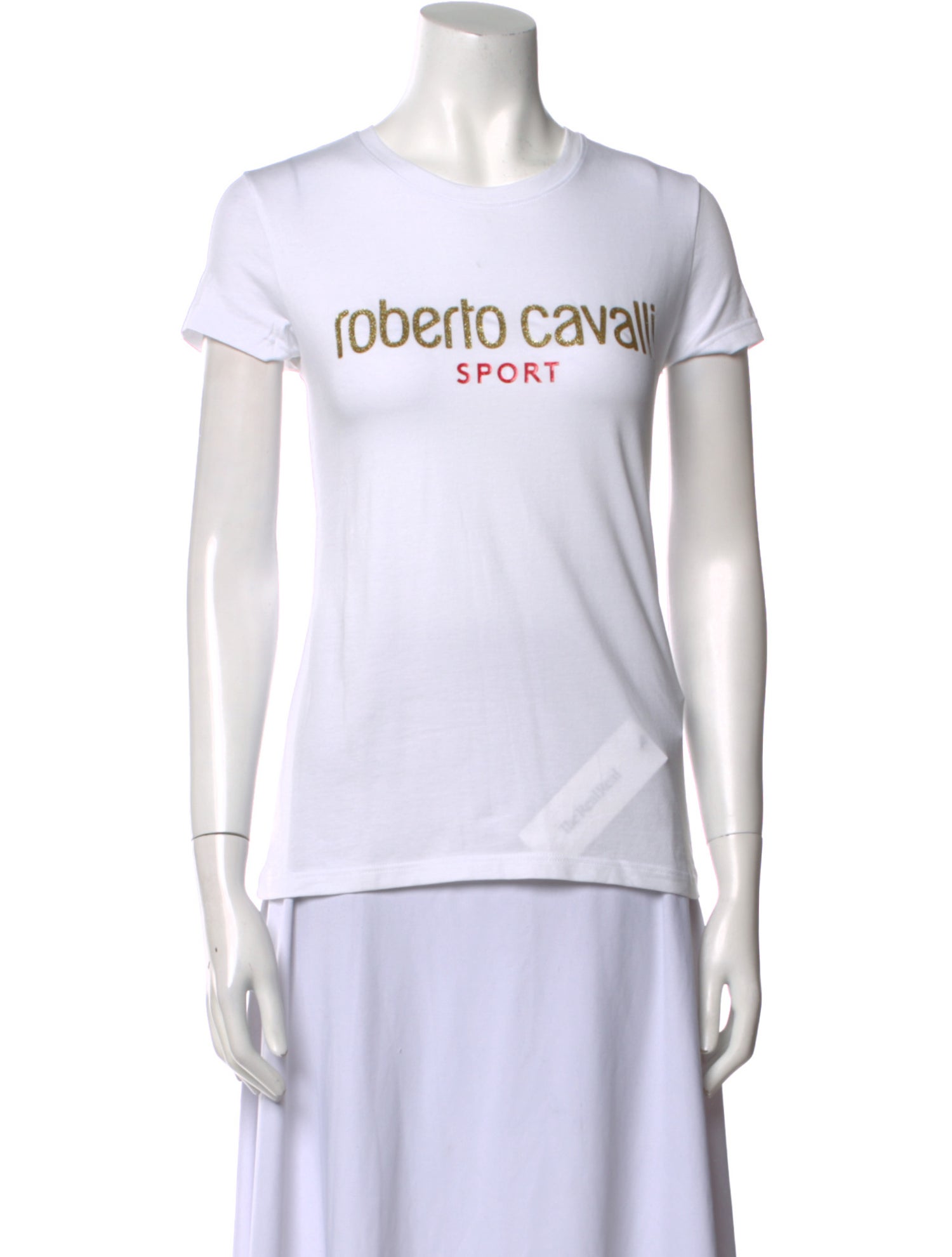 Roberto Cavalli Graphic Print Crew Neck T-Shirt