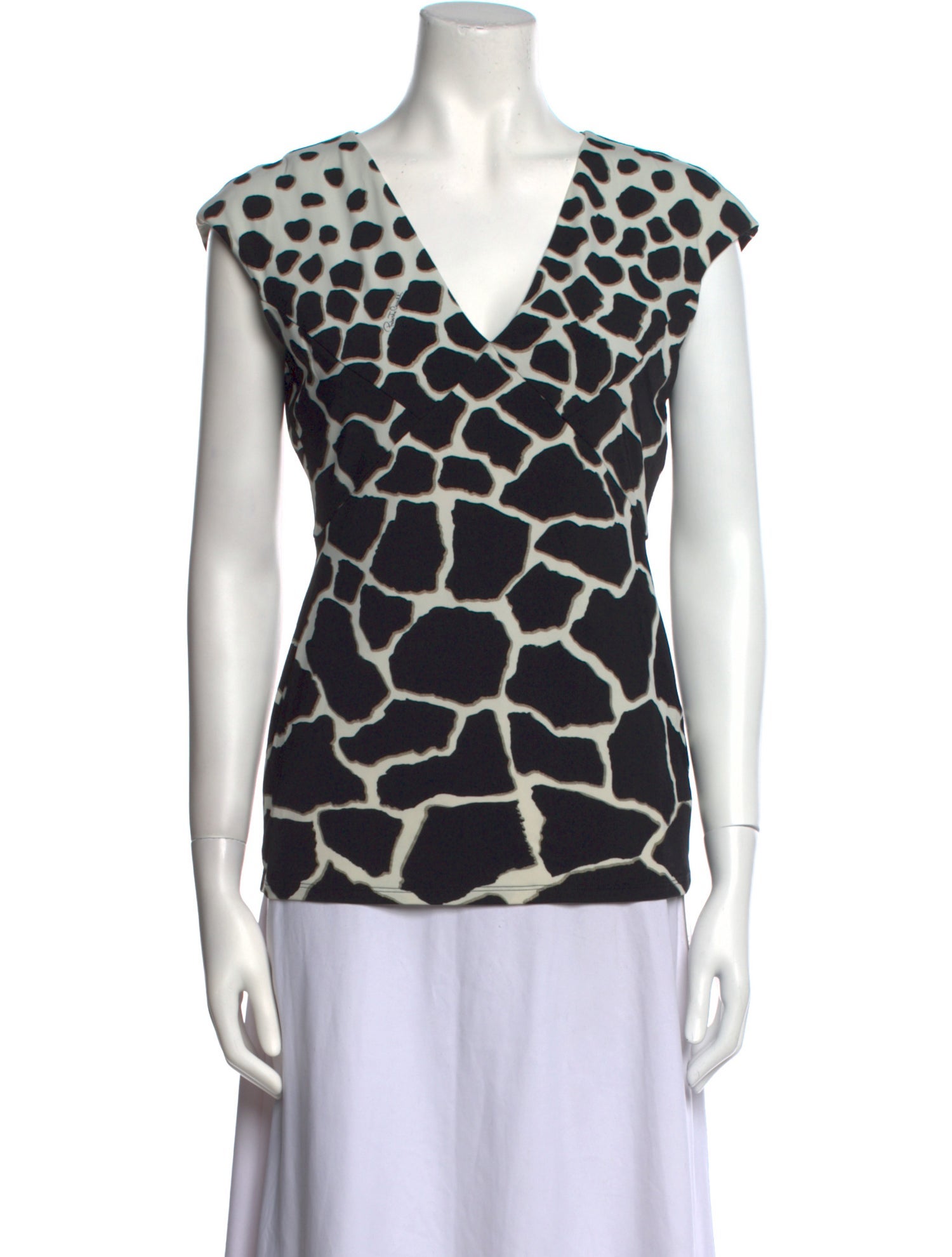 Roberto Cavalli Nylon Printed Blouse