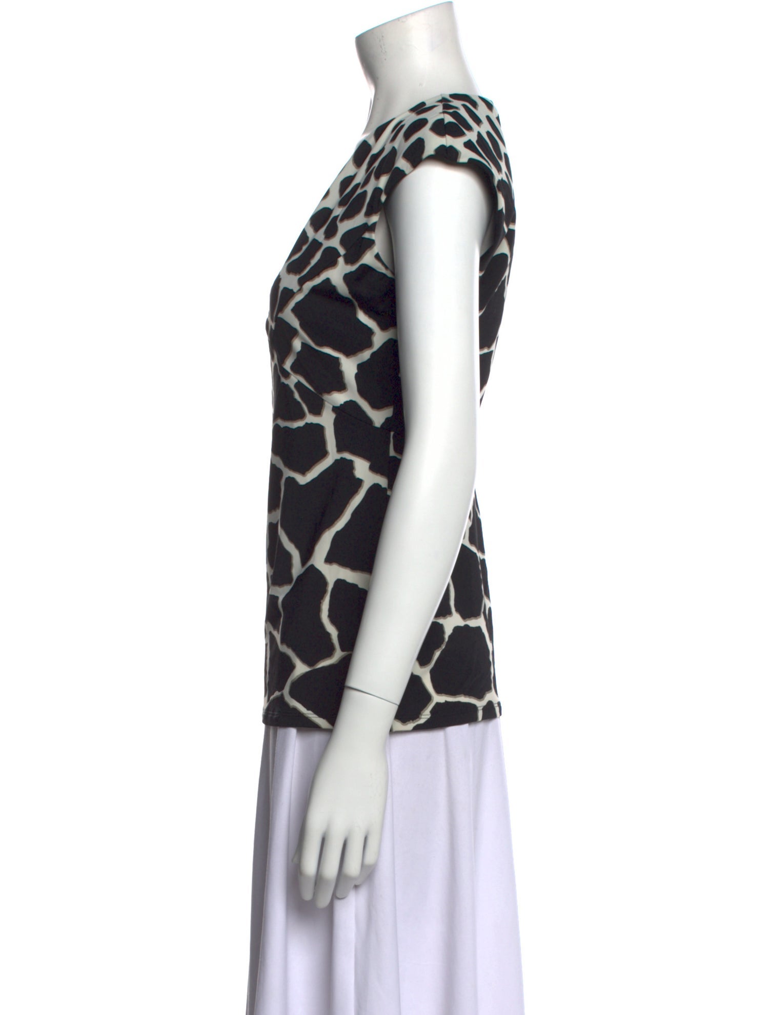 Roberto Cavalli Nylon Printed Blouse