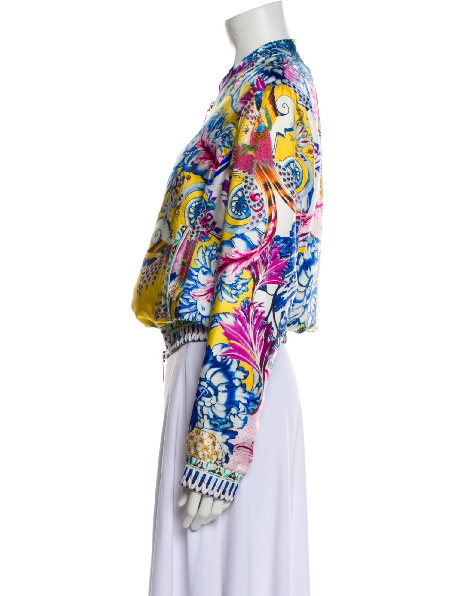 Roberto Cavalli Silk Printed Evening Jacket w/ Tags