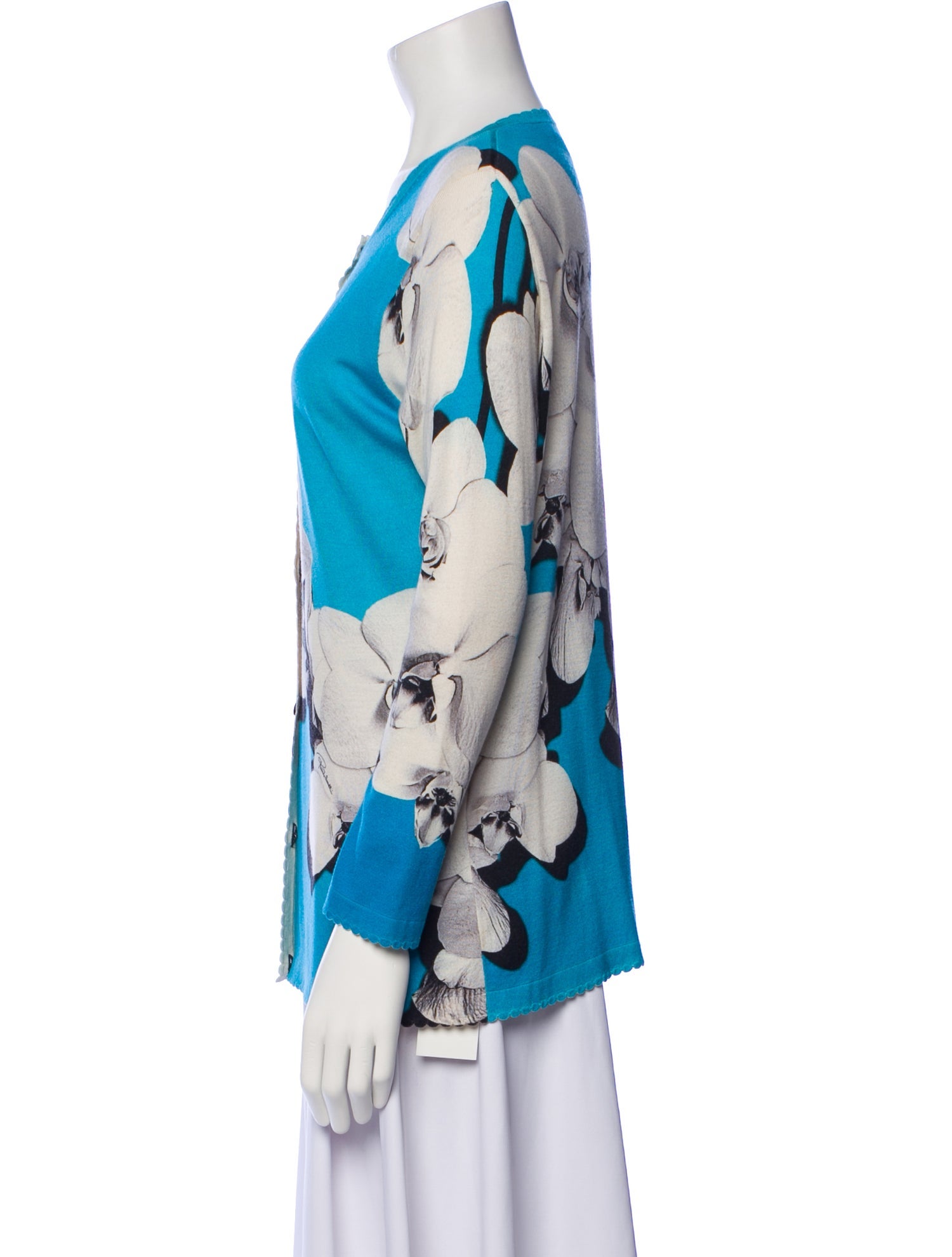 Roberto Cavalli Cashmere Graphic Print Sweater