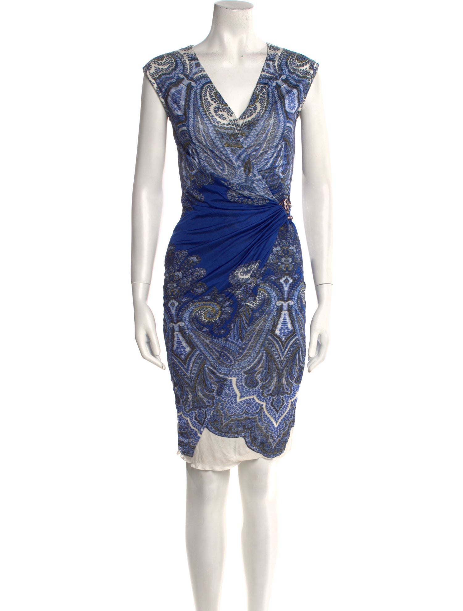 Roberto Cavalli Printed Knee-Length Dress