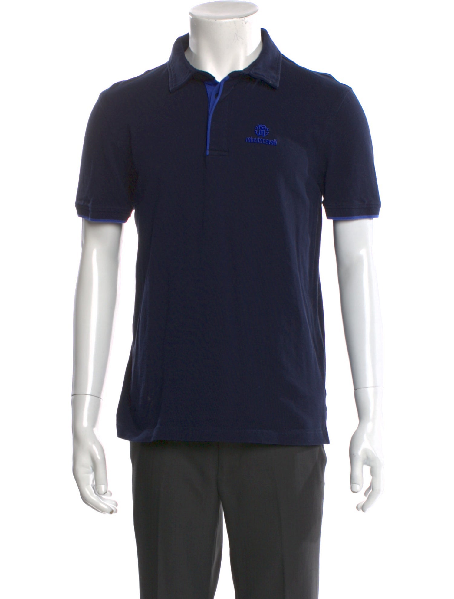 Roberto Cavalli Collar Short Sleeve Polo Shirt