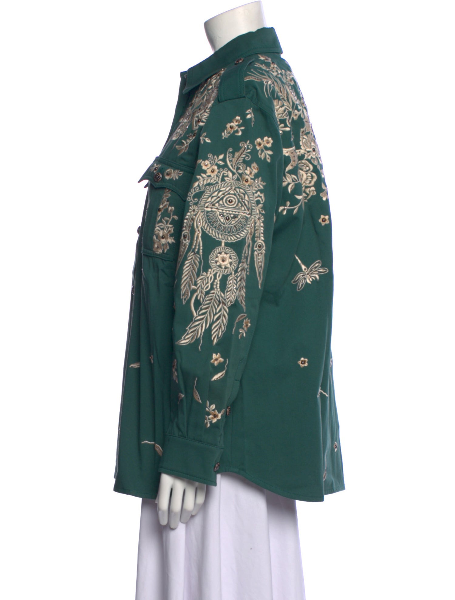 Roberto Cavalli 2017 Printed Button-Up Top w/ Tags