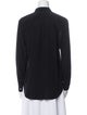 Roberto Cavalli Silk Crew Neck Button-Up Top