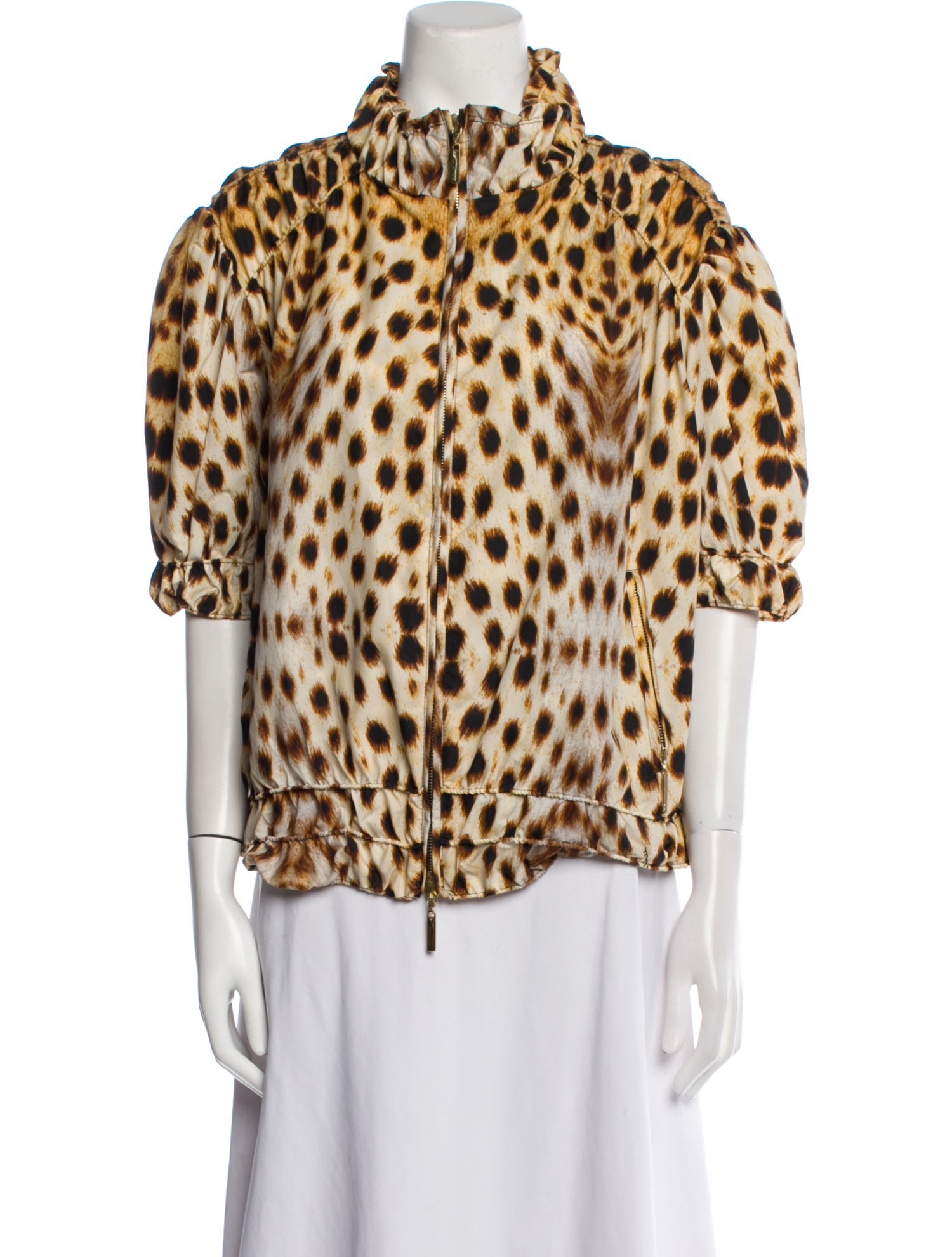 Roberto Cavalli Vintage 2007 Faux Fur Jacket