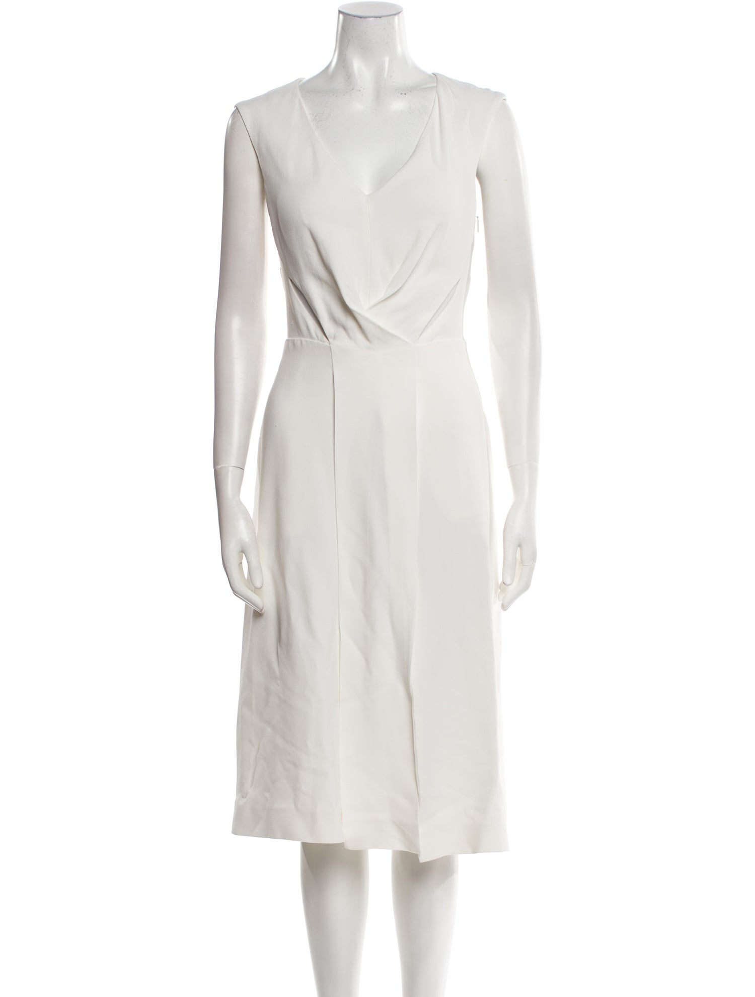 Roberto Cavalli V-Neck Midi Length Dress